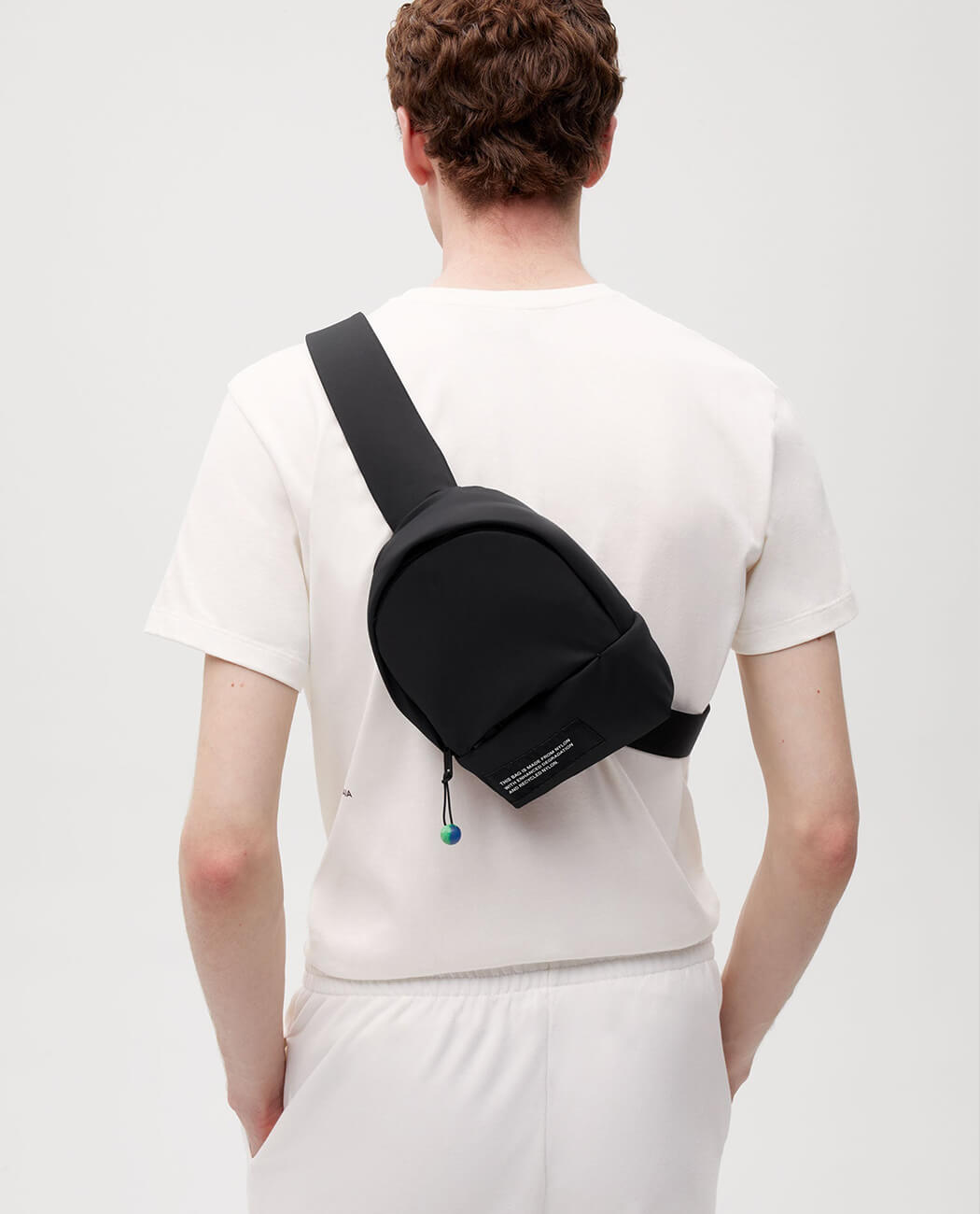 Male mini backpack nylon fabric